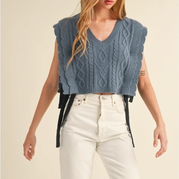 Mable Sweaters - Mable Cable Knit Sweater Vest NWOTs